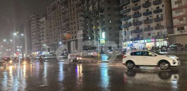 تساقط الأمطار في الإسكندرية - صورة أرشيفية