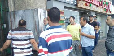 حملة لإزالة تعديات مطعم الريف الدمشقي وسط الإسكندرية