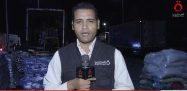 رمضان المطعني موفد قناة القاهرة الإخبارية إلى مدينة العريش