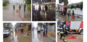 الشـرطة تواصل جهودها لمساعدة المواطنين لمواجهة موجة الطقس السيئ 