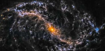 إحدى المجرات الحلزونية التي رصدها التلسكوب