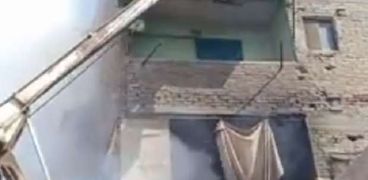 حريق شقة في فيصل