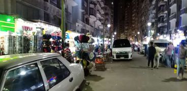محلات شارع خالد بن الوليد في أول ساعات الغلق