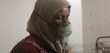 مواطنة سورية تعرضت للهجوم الكيمياوي
