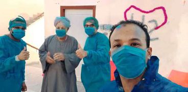 مستشفى نصر النوبة يودع آخر مصاب بكورونا