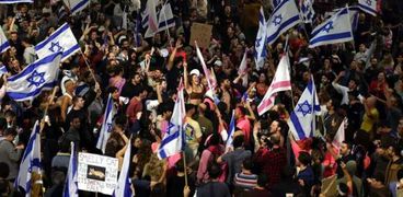 مظاهرات أمام منزل نتنياهو في إسرائيل