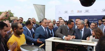 وزير التموين يضع حجر أساس منطقة لوجيستية بكفر الشيخ