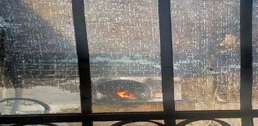 حريق غرفة الأشعة بمستشفى شبين القناطر