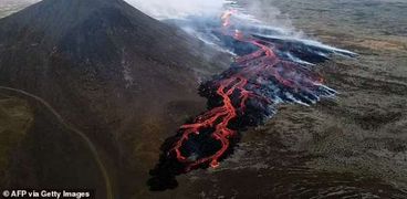الثوران البركاني في أيسلندا