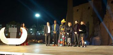 حفل افتتاح مهرجان الأقصر للسينما الأفريقية بمعبد الأقصر