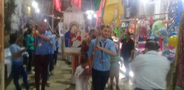 الليلة.. مسلمون وأقباط يحتفلون بختام مولد العذراء في بني سويف