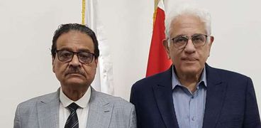 فريد زهران مع الدكتور حسام بدراوي