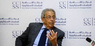 عمرو موسى الأمين العام لجامعة الدول العربية الأسبق