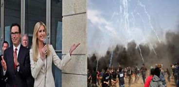 ايفانكا ترامب - فلسطينيون يتظاهرون على حدود غزة
