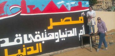 جانب من تطوير شارع السودان