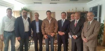 إيهاب جلال مع رئيس اتحاد الإذاعة والتليفزيون