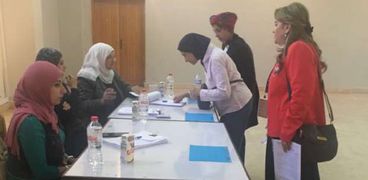 عمداء كليات جامعة حلوان يدلون باصواتهم في انتخابات رئاسة الجمهورية