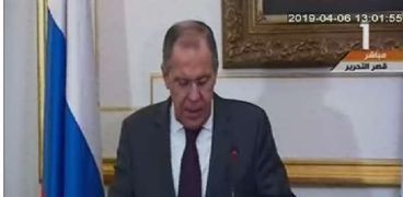 سيرجي لافروف وزير الخارجية الروسي