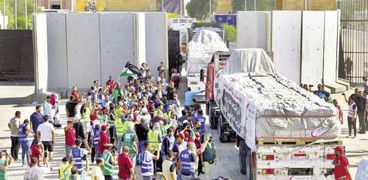 مصر تواصل تقديم المساعدات الإغاثية إلى أهالي غزة