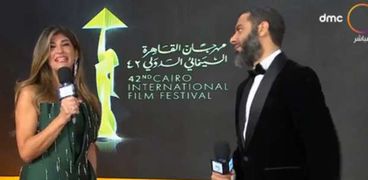 محمد فراج أثناء افتتاح مهرجان القاهرة السينمائي