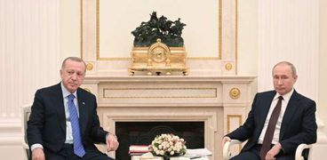 الرئيس الروسي فلاديمير بوتين ونظيره التركي رجب طيب أردوغان