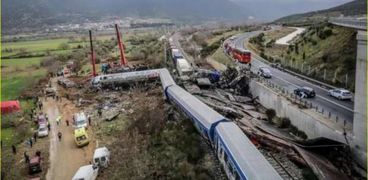 حادث تصادم قطار اليونان
