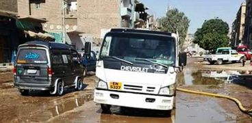 محافظ سوهاج: اصلاح كسر بماسورة مياه بمدينة دارالسلام