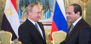 الرئيس عبدالفتاح السيسي في لقاء سابق مع نظيره الروسي