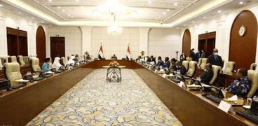 جانب من اجتماع مجلس الأمن والدفاع السوداني