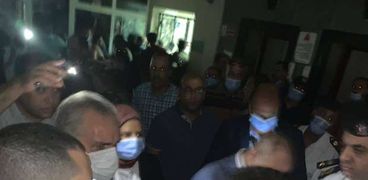 صورة لحريق غرفة عناية الباطنة بمستشفى كفر الشيخ العام