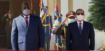 الرئيس السيسي يستقبل رئيس الكونغو الديمقراطية