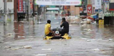 ضحايا الفيضانات في كوريا الجنوبية