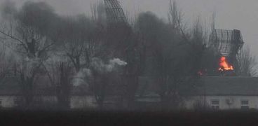 انفجار قرب محطة زابوريجيا النووية- صورة تعبيرية