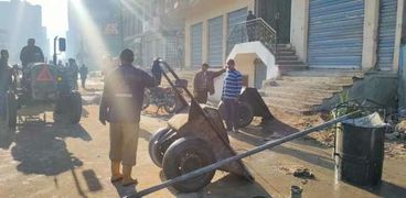 معدات ومواد بناء مخالف بدسوق في كفر الشيخ