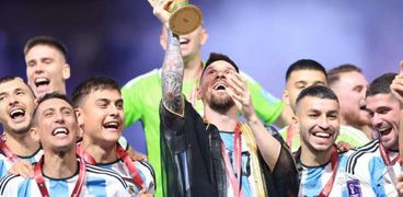 منتخب الأرجنتين يحتفل بفوزه ببطولة كأس العالم