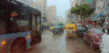 أمطار نوة الشمس الكبيرة على الإسكندرية