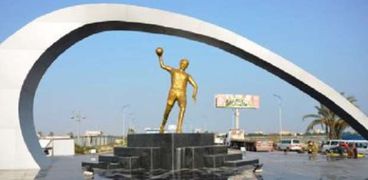 تمثال الاحتفال ببطولة كأس العالم لكرة اليد في الإسكندرية