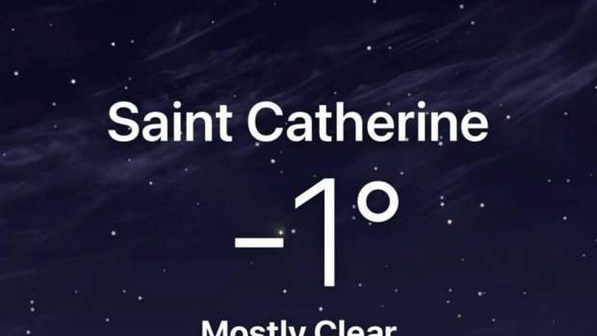 درجة حرارة سانت كاترين اليوم