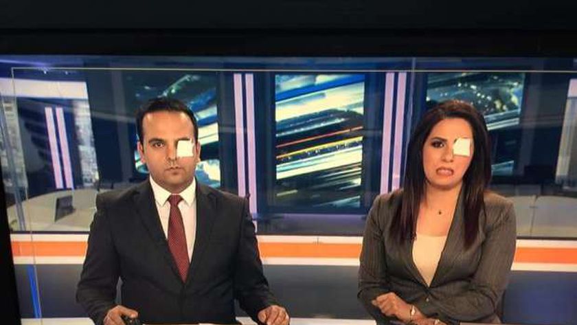 مذيعو نشرة التاسعة في تليفزيون فلسطين