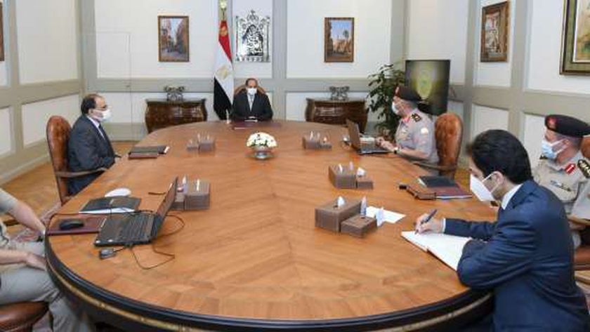 اجتماع الرئيس عبد الفتاح السيسي اليوم