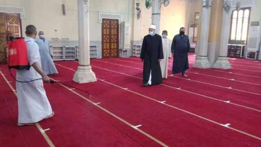 الإجراءات الإحترازية بمساجد القليوبية