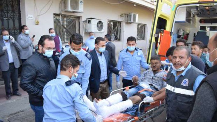عاجل.. الصور الأولى للمصابين في حادث قطاري سوهاج داخل المستشفى الجامعي