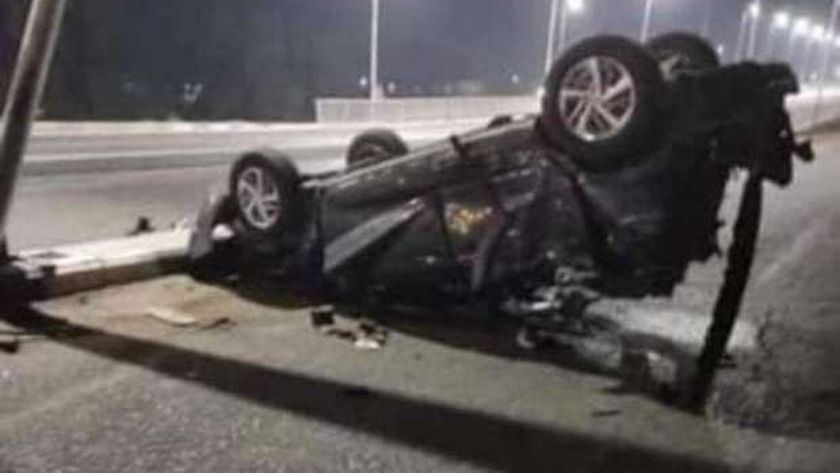 السيارة الملاكي بعد الحادث