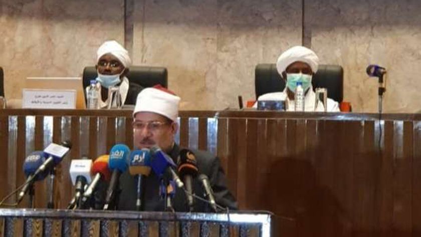 وزير الأوقاف خلال كلمته في السودان