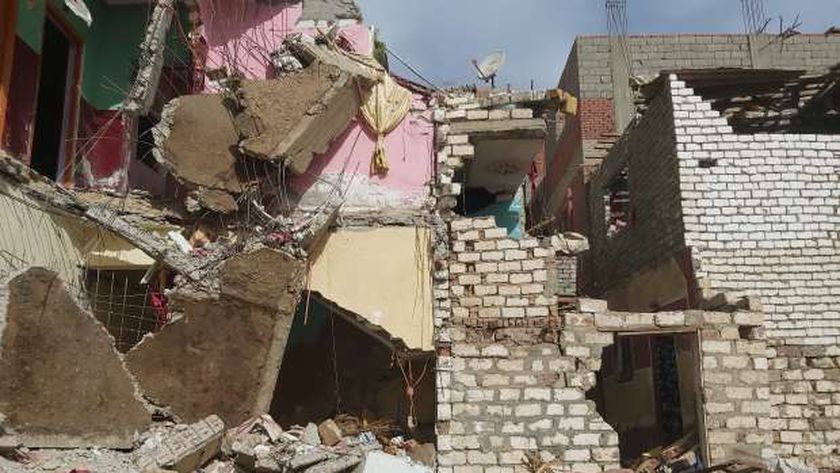 خروج 6 مصابين في انهيار منزل ببني سويف من المستشفى