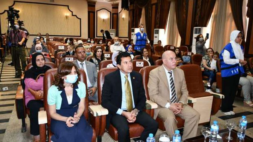 د.أشرف صبحي وزير الشباب خلال فعاليات الاحتفالية