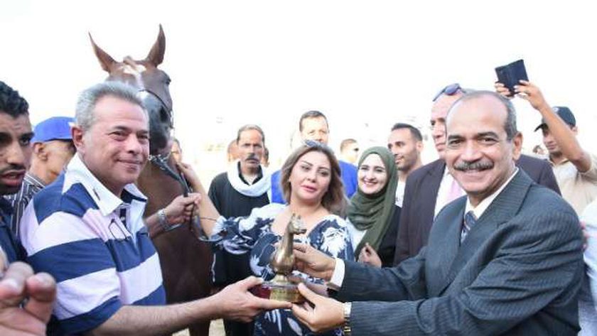 بالصور| "مهرة" توفيق عكاشة تفوز في مسابقة مهرجان الخيول بالشرقية