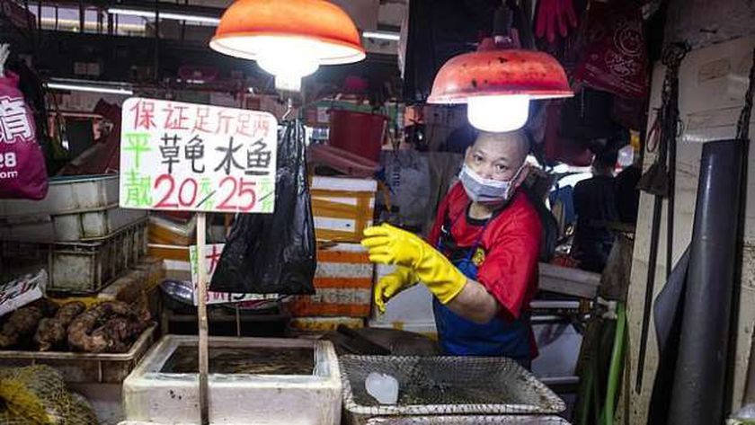 سوق ووهان للمأكولات البحرية فى الصين