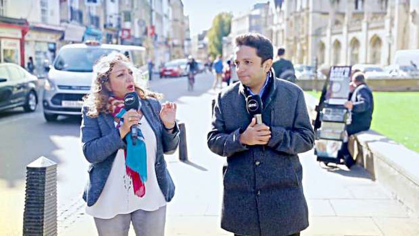الإعلامي أحمد فايق مع الدكتور حنان خليفة