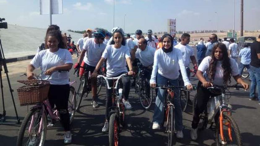صورة مسار آمن للدراجات ضمن مبادرة «دراجتك صحتك» في القاهرة – المحافظات